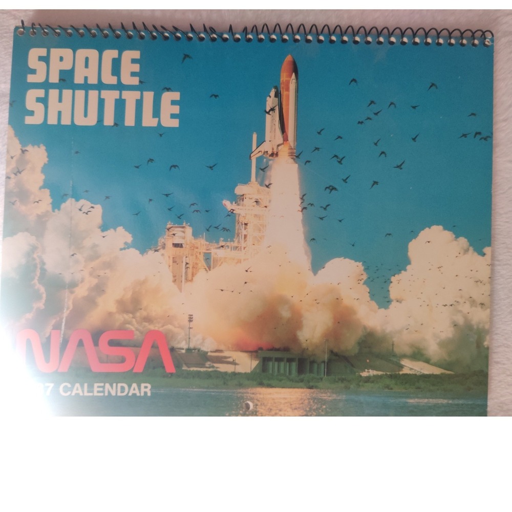 Collector's Vintage 1987 NASA Space Shuttle Calendar Challenger Crew Tribute